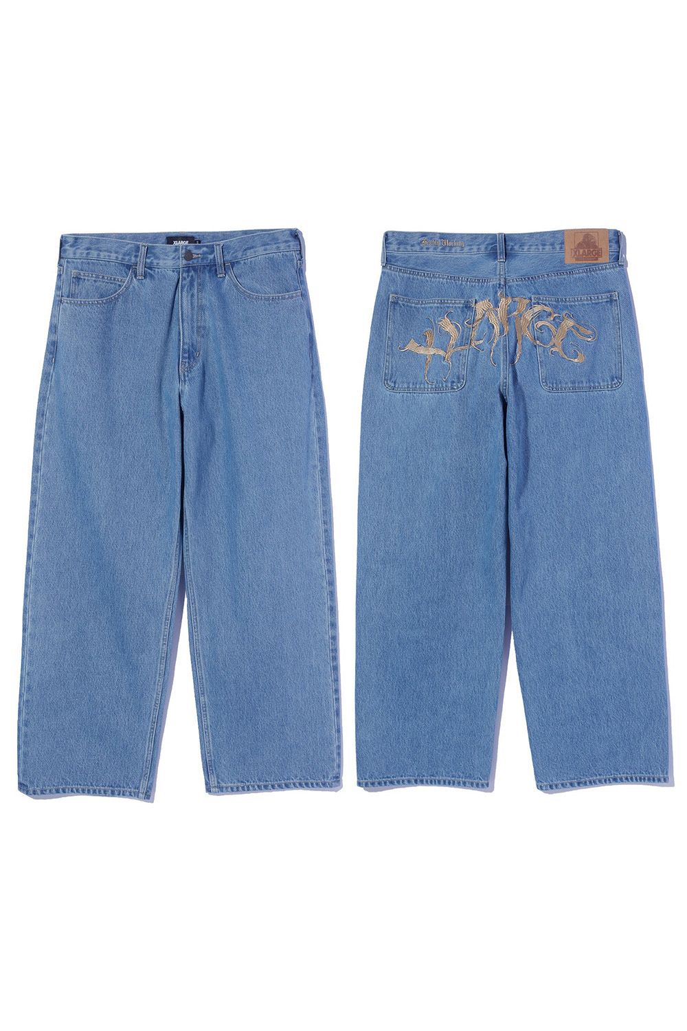 RAGE LOGO DENIM PANTS / ライトインディゴ