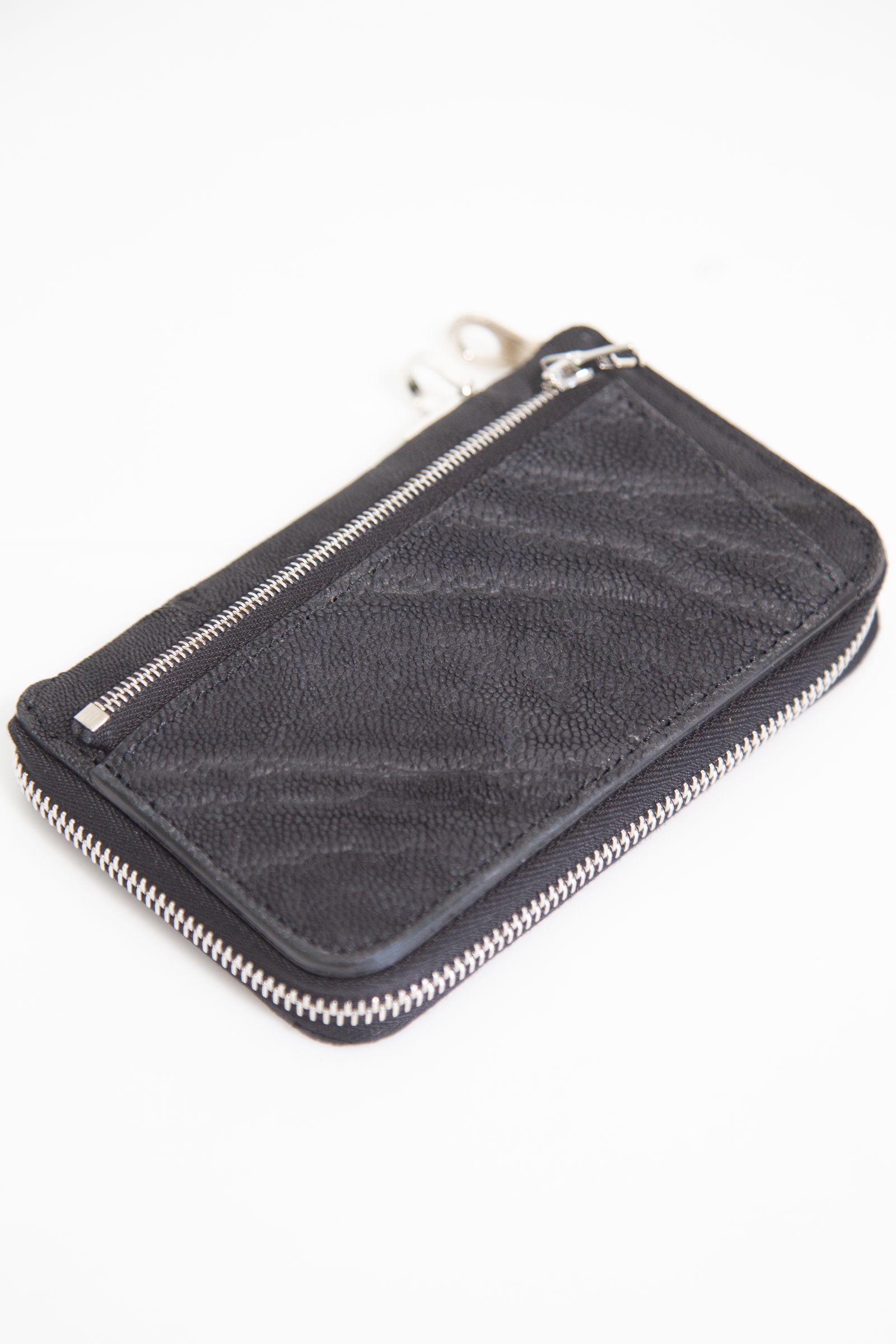 [887-05] ELEPHANT MEDIUM ROUND FASTNER WALLET / ブラック