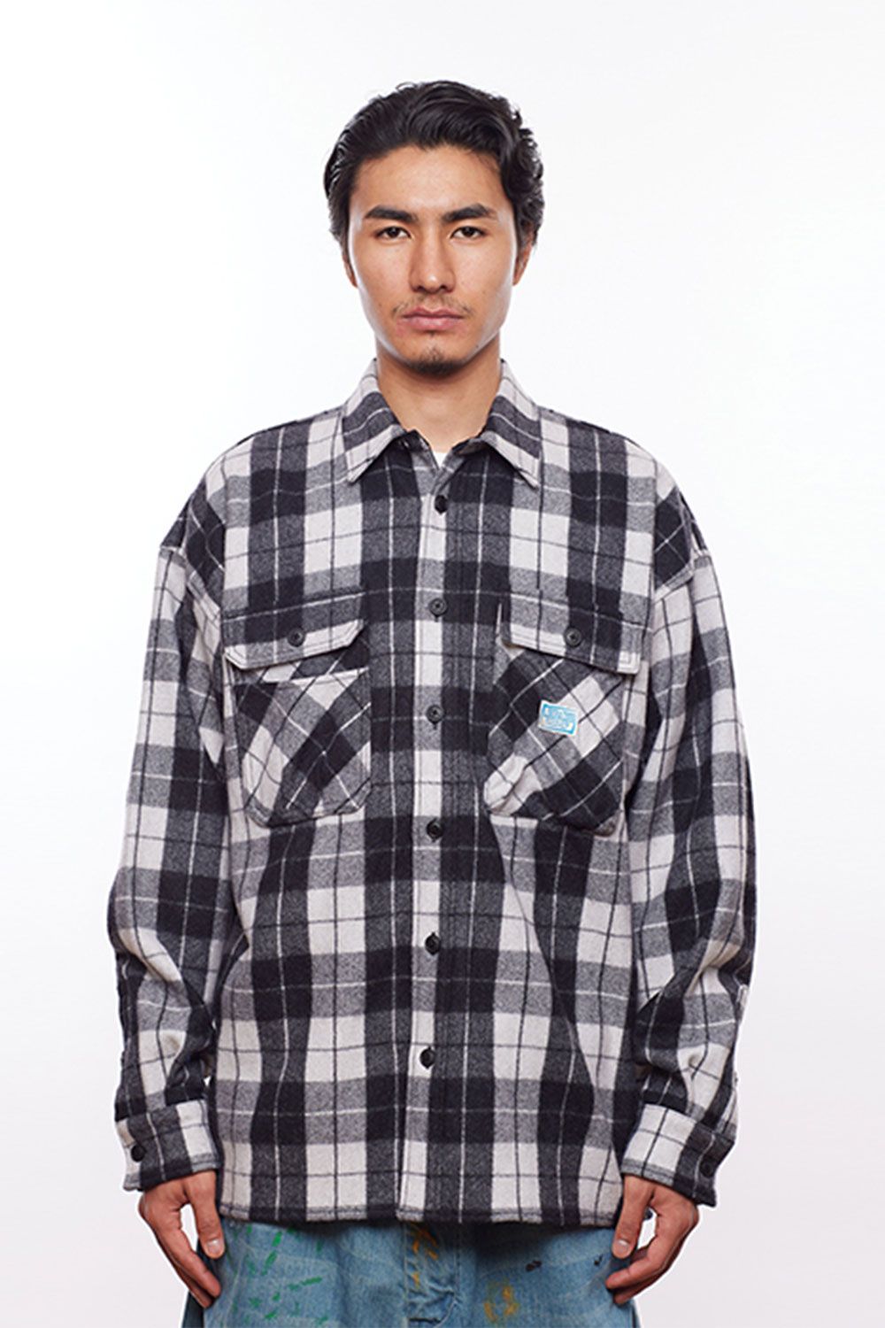 liberaiders - LR PLAID SHIRT / ホワイト | Tempt