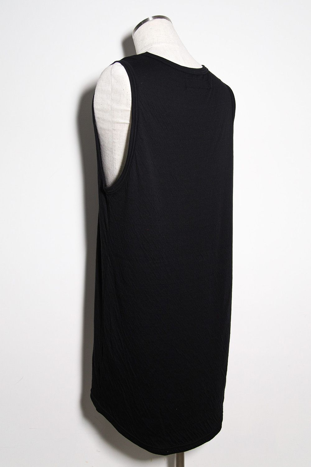 Double Gauze Long Tank Top / ブラック