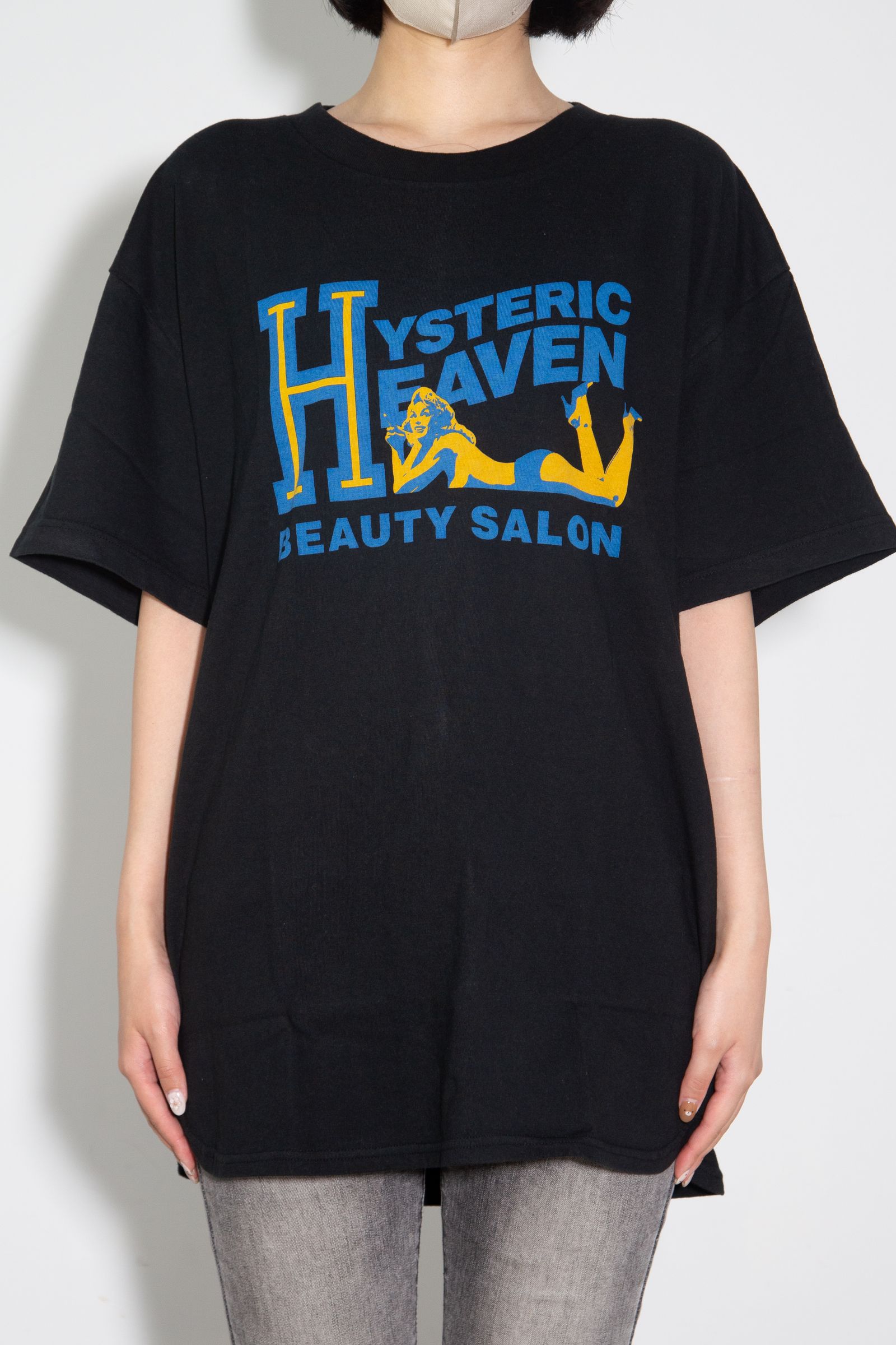 H BEAUTY SALON オーバーサイズTシャツ / ブラック
