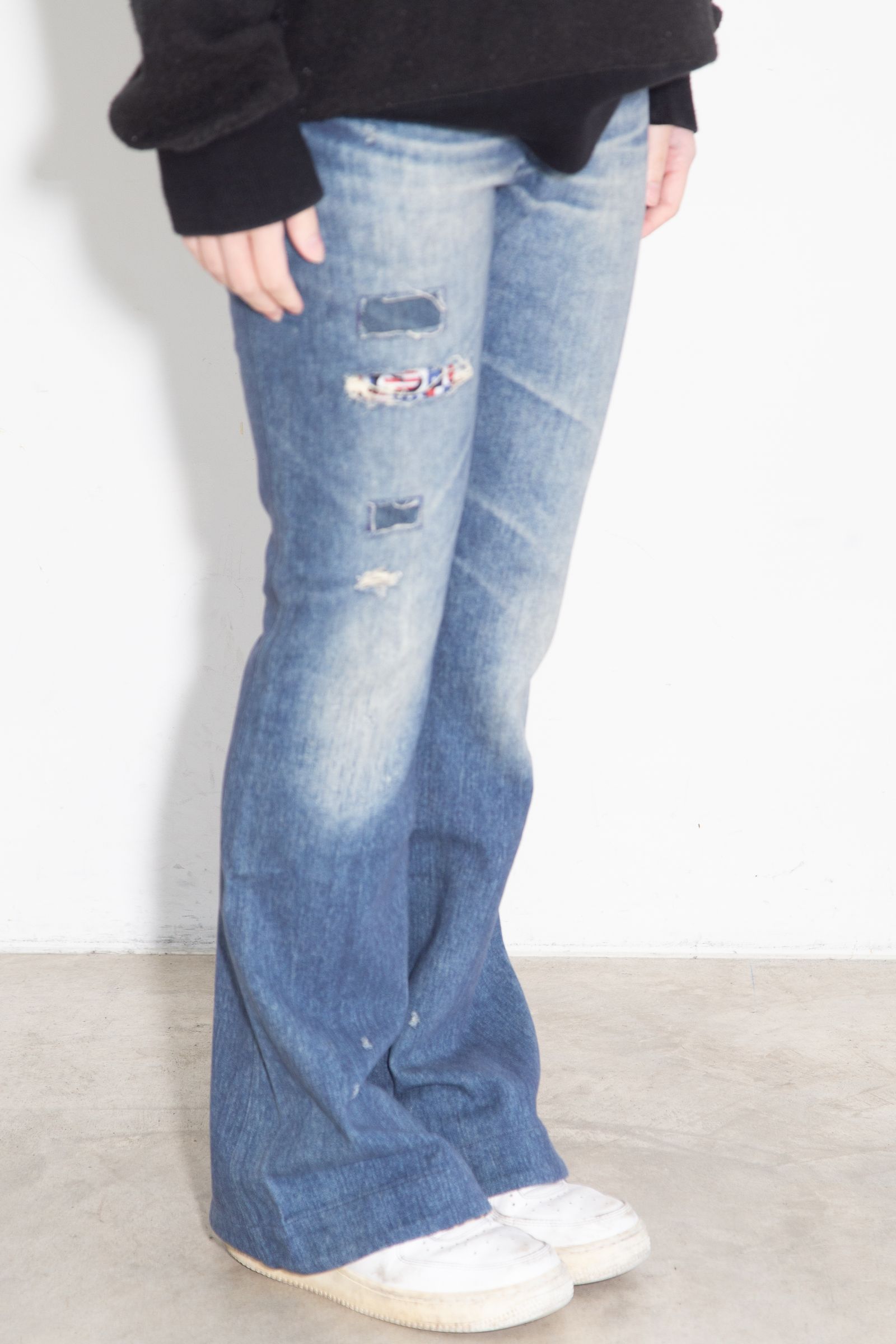 LEOPARD柄 リバーシブルスウェットパンツ / マルチ