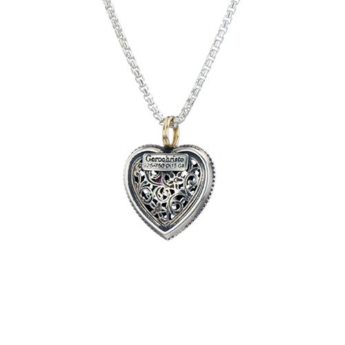 Garden Shadows Heart Pendant / GP038