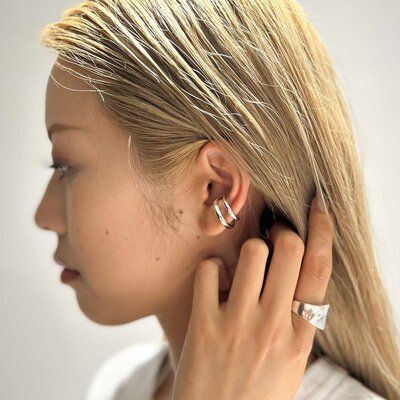 Layered Hoop Ear Cuff