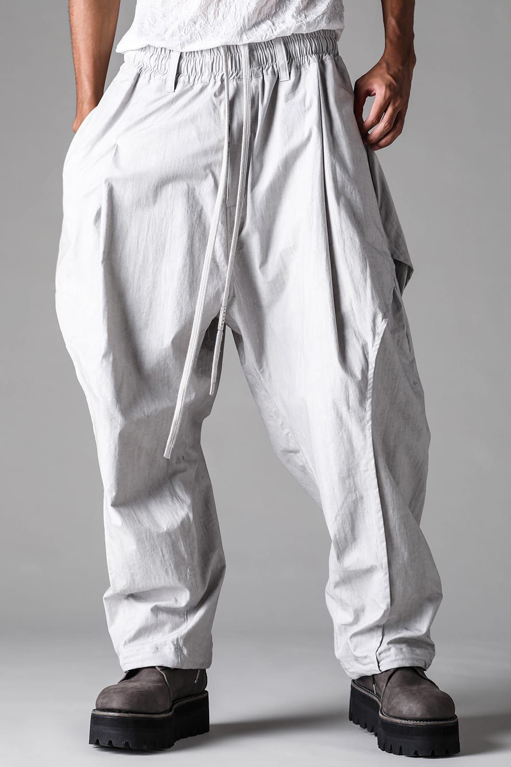 Sumi Dyed Side Tuck Tapered Pants