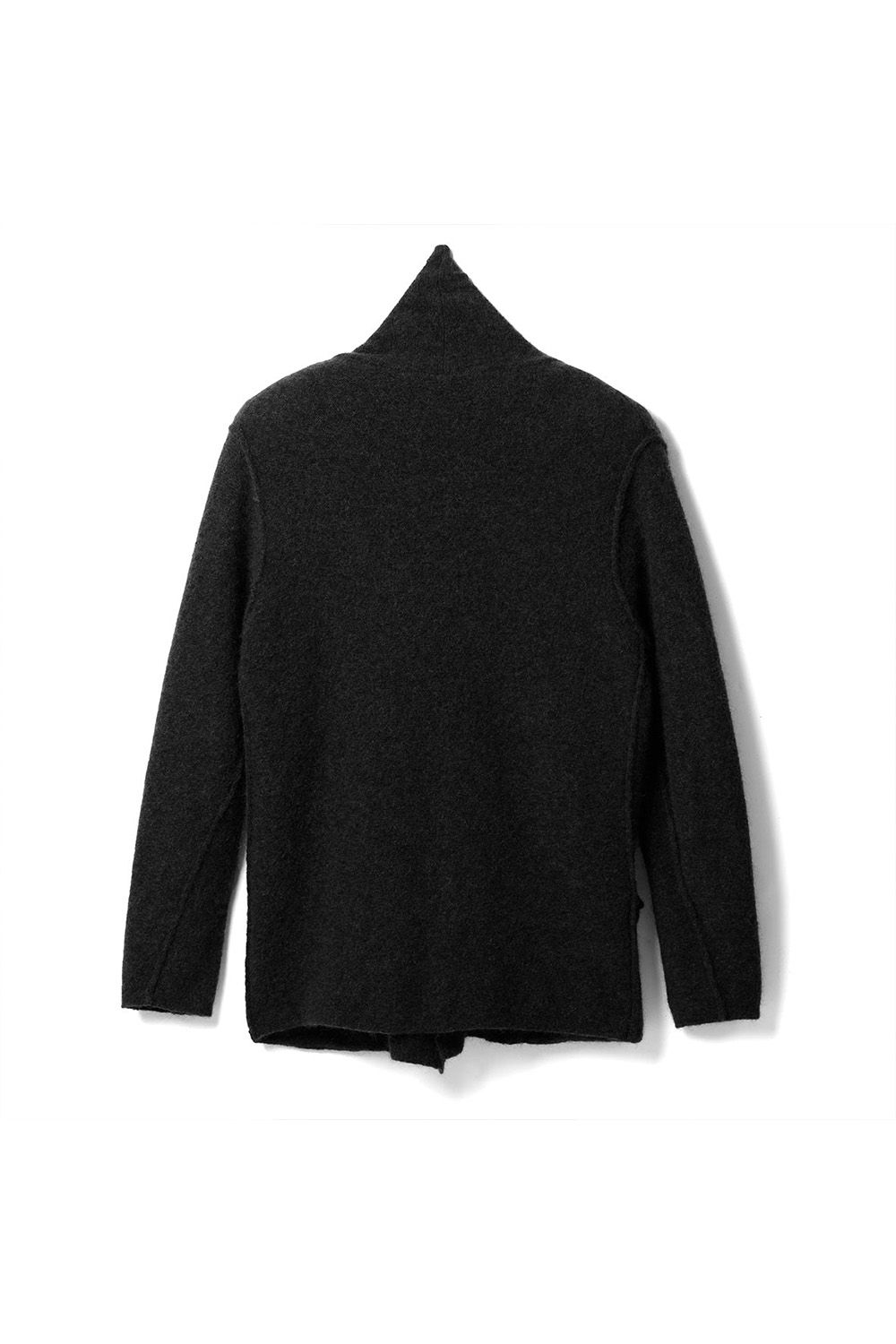 MOHAIR SOLID REVER CARDE / ブラック