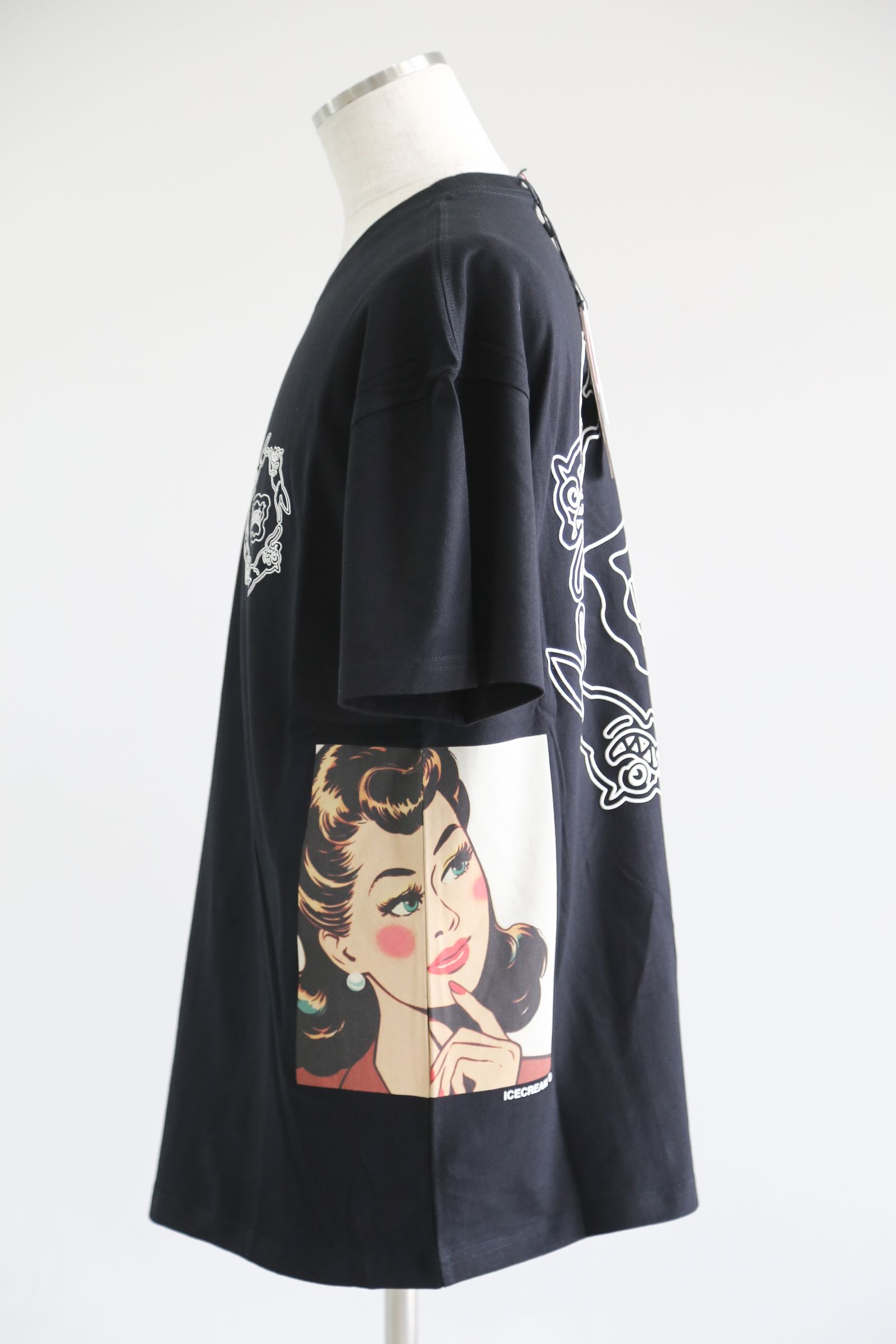 【ICECREAM】I'M THINKING T-SHIRT / ブラック