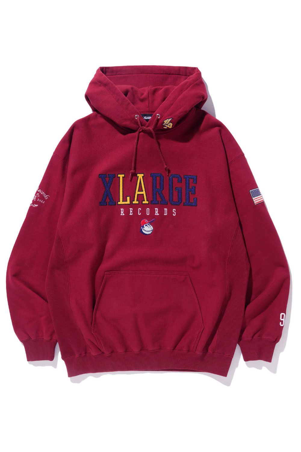 XLARGE - XL LABEL SOUVENIR HOODED SWEAT / ネイビー | Tempt