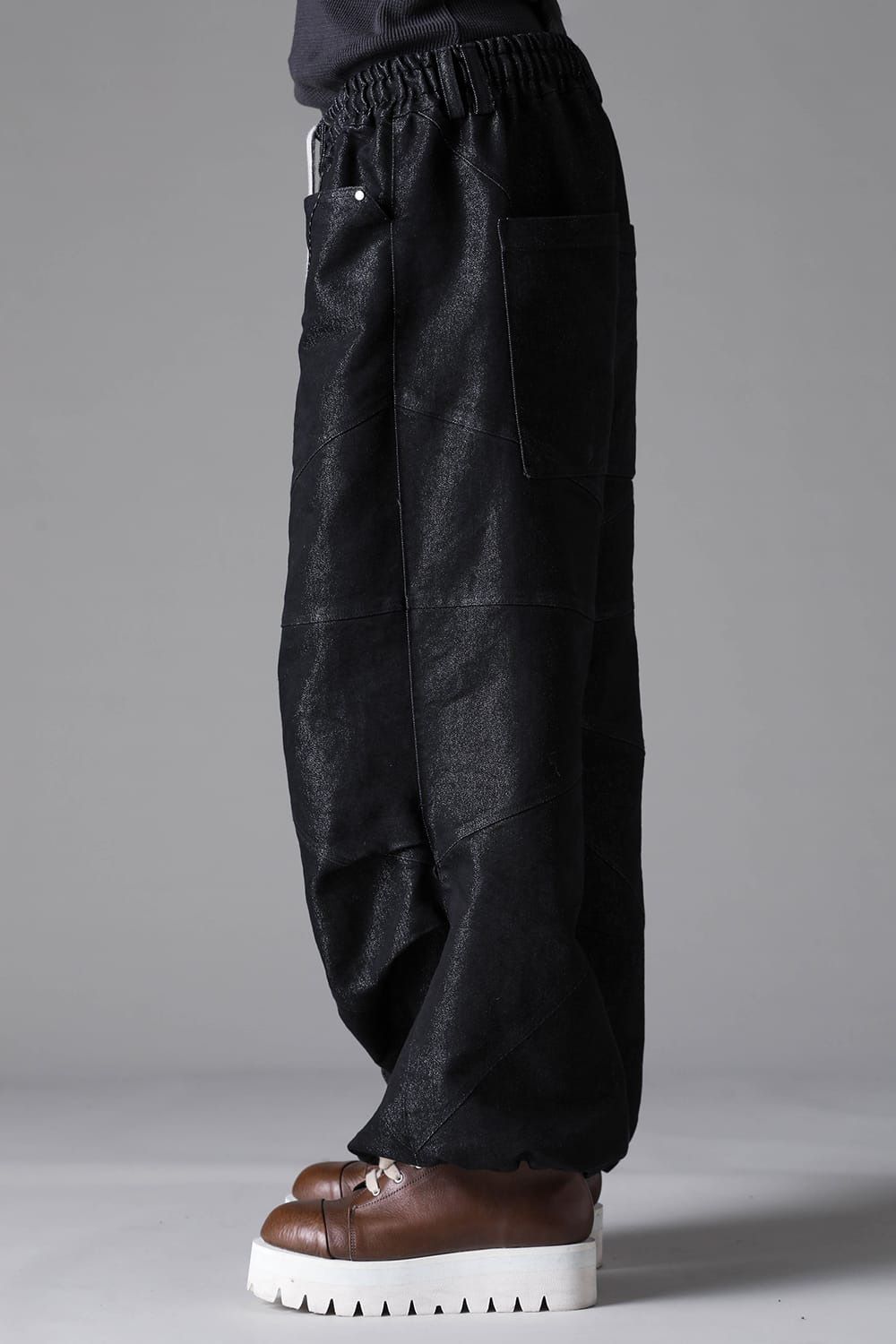 Panelled Denim Extra-Wide Pants