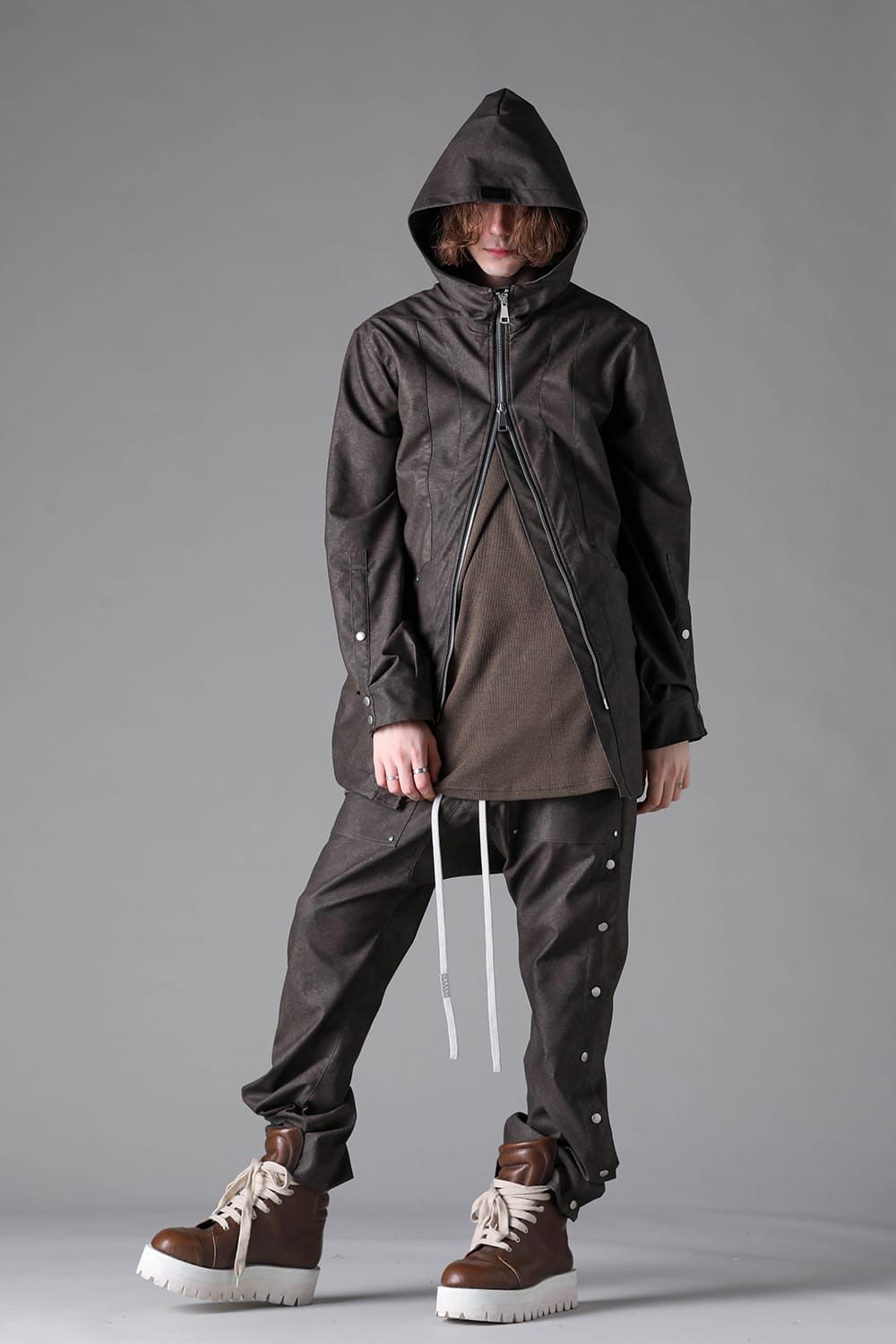 Vegan Leather Sarouel Flare Pants