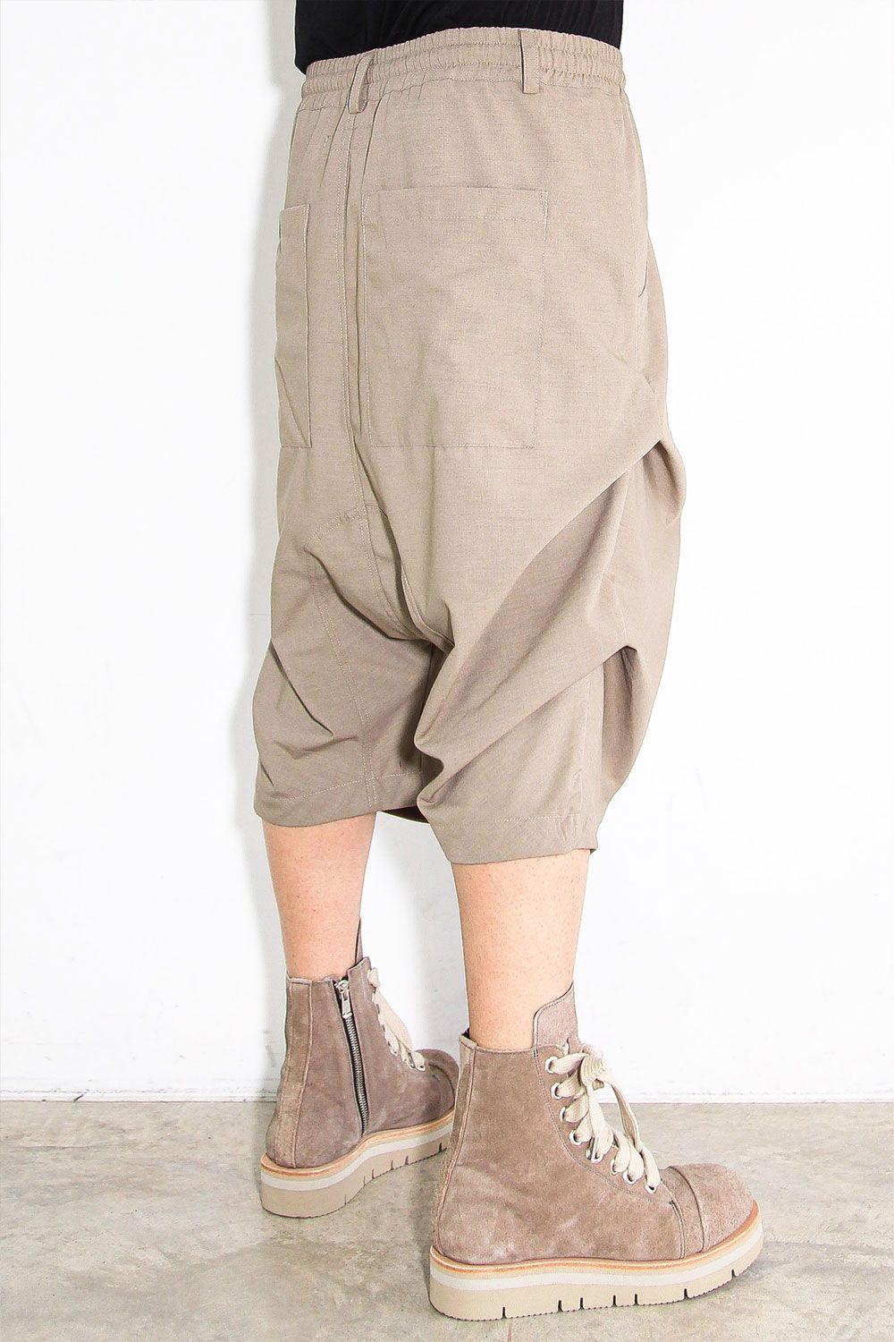 サマーウールタックショーツ / Summer Wool Tuck Shorts / ライトベージュ / ag-11020-2