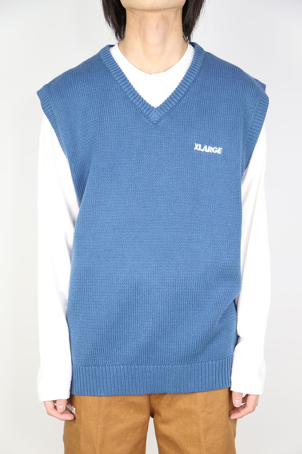 XLARGE 2TONE KNIT VEST ツートーン ニット ベスト - ベスト