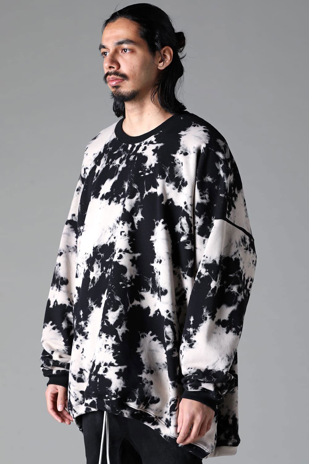 ジャンボクルーネック / JUMBO CREW NECK / ブラック×アイボリー / g-12085-1
