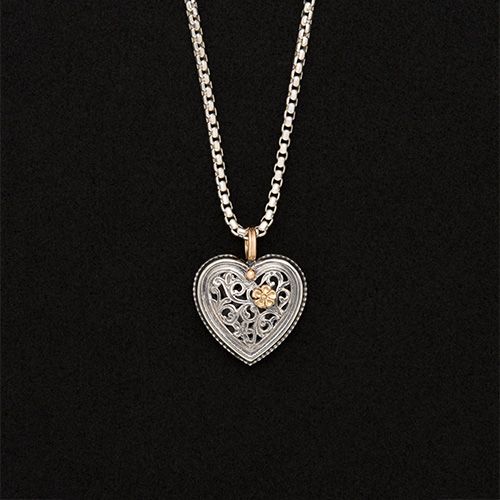 Garden Shadows Heart Pendant / GP038