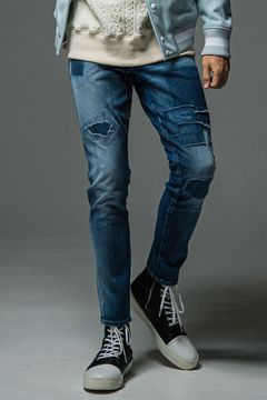 MICK DENIM JERSEY / インディゴユーズド