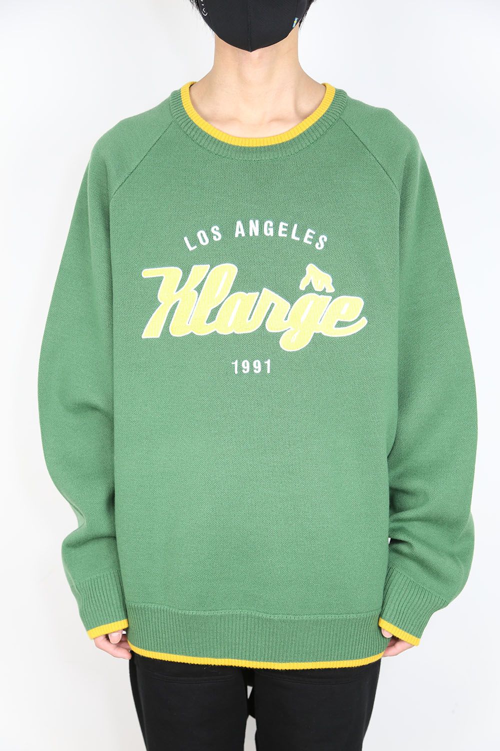 XLARGE - TEAM LOGO KNIT SWEATER / グリーン | Tempt