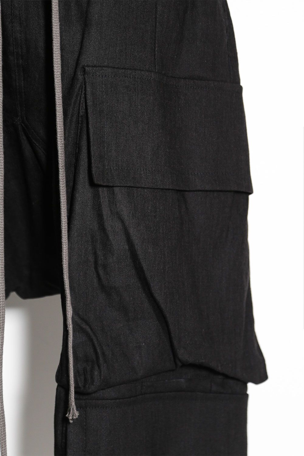 ミリタリーサルエルパンツ / Military Sarouel Long Pants / ブラック / ag-9067