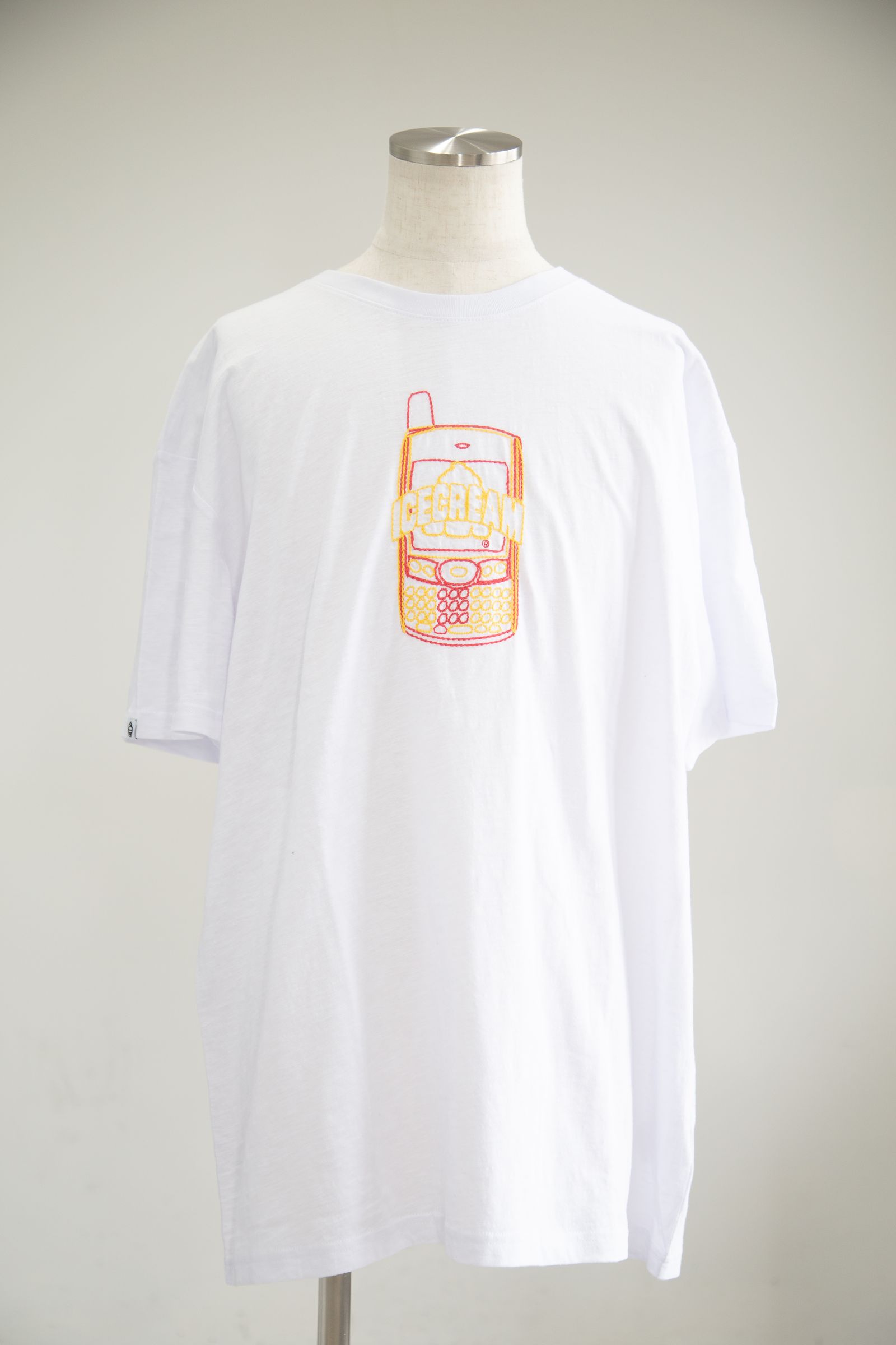 【ICECREAM】CHAINS OVERSIZED T-SHIRT / ホワイト