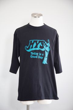 GOOD DAY 五分袖Tシャツ / ブラック