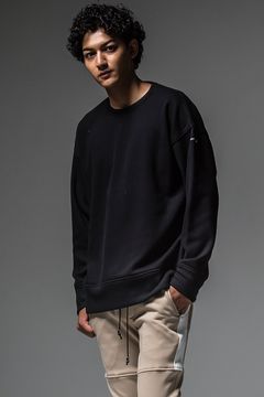 【人気継続商品】 thermal loose trainer / ブラック