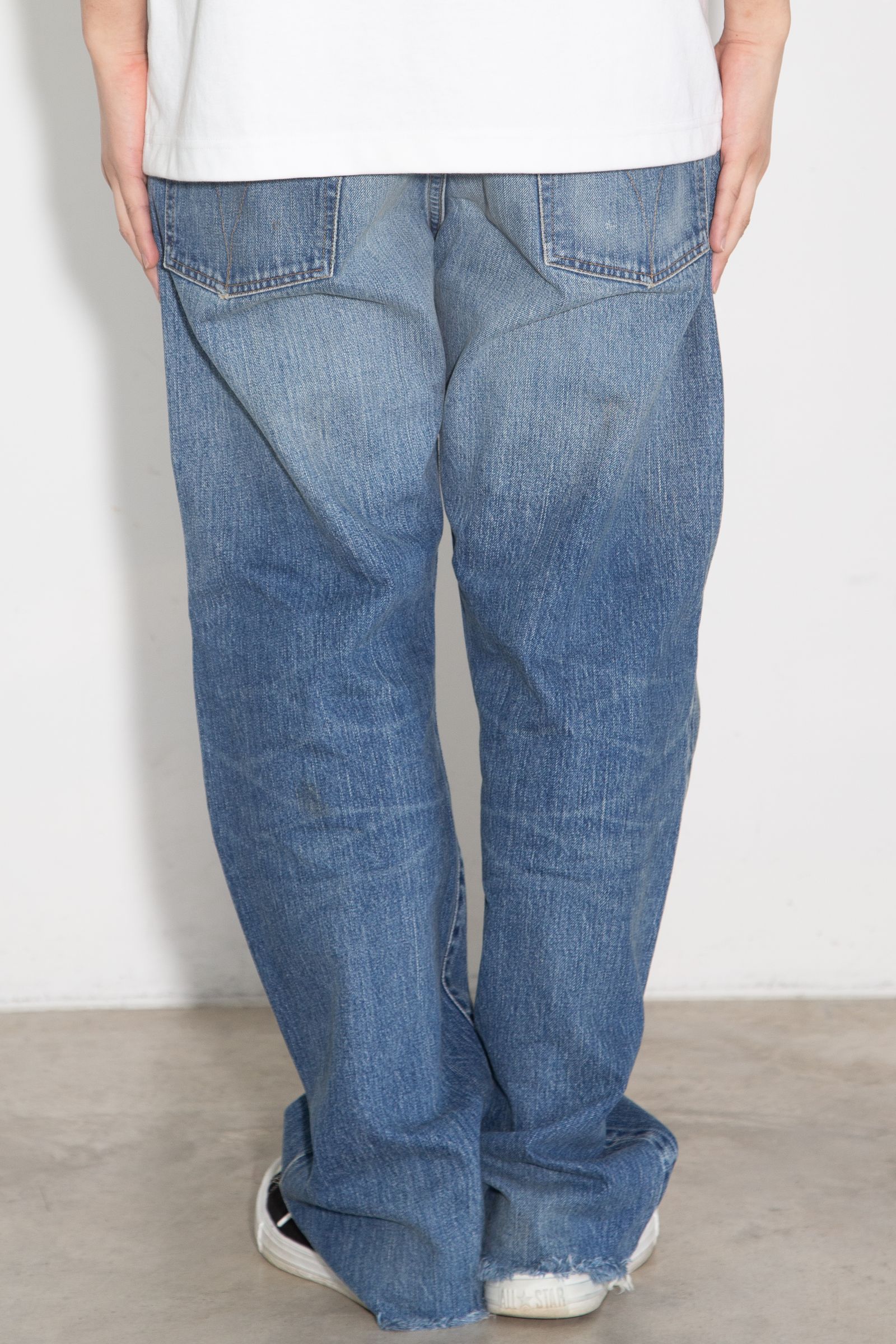 AAR加工 ストレートデニムパンツ / ダークインディゴ