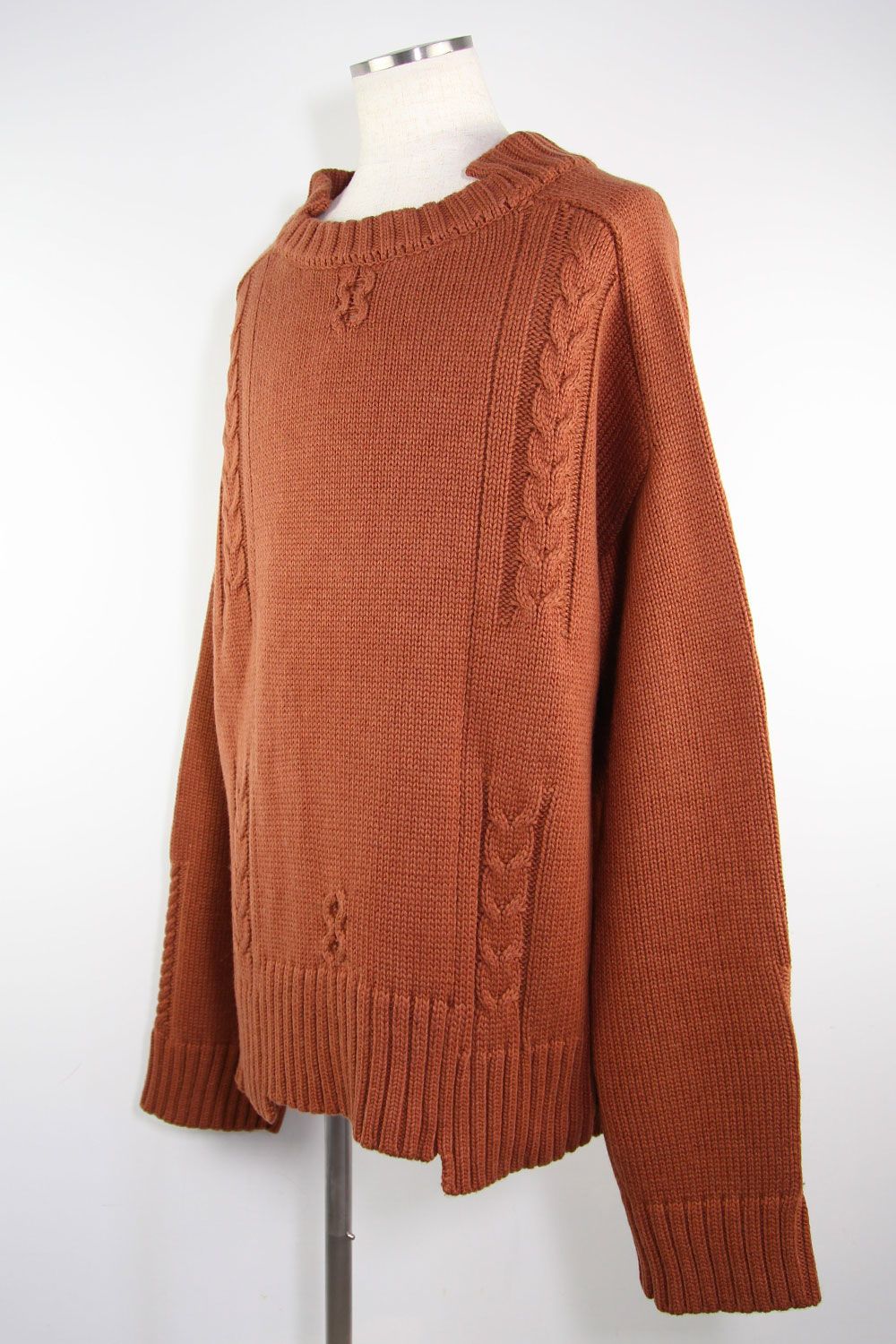 ローゲージニットプルオーバー / Low Gauge Knit Pullover / ブラウン