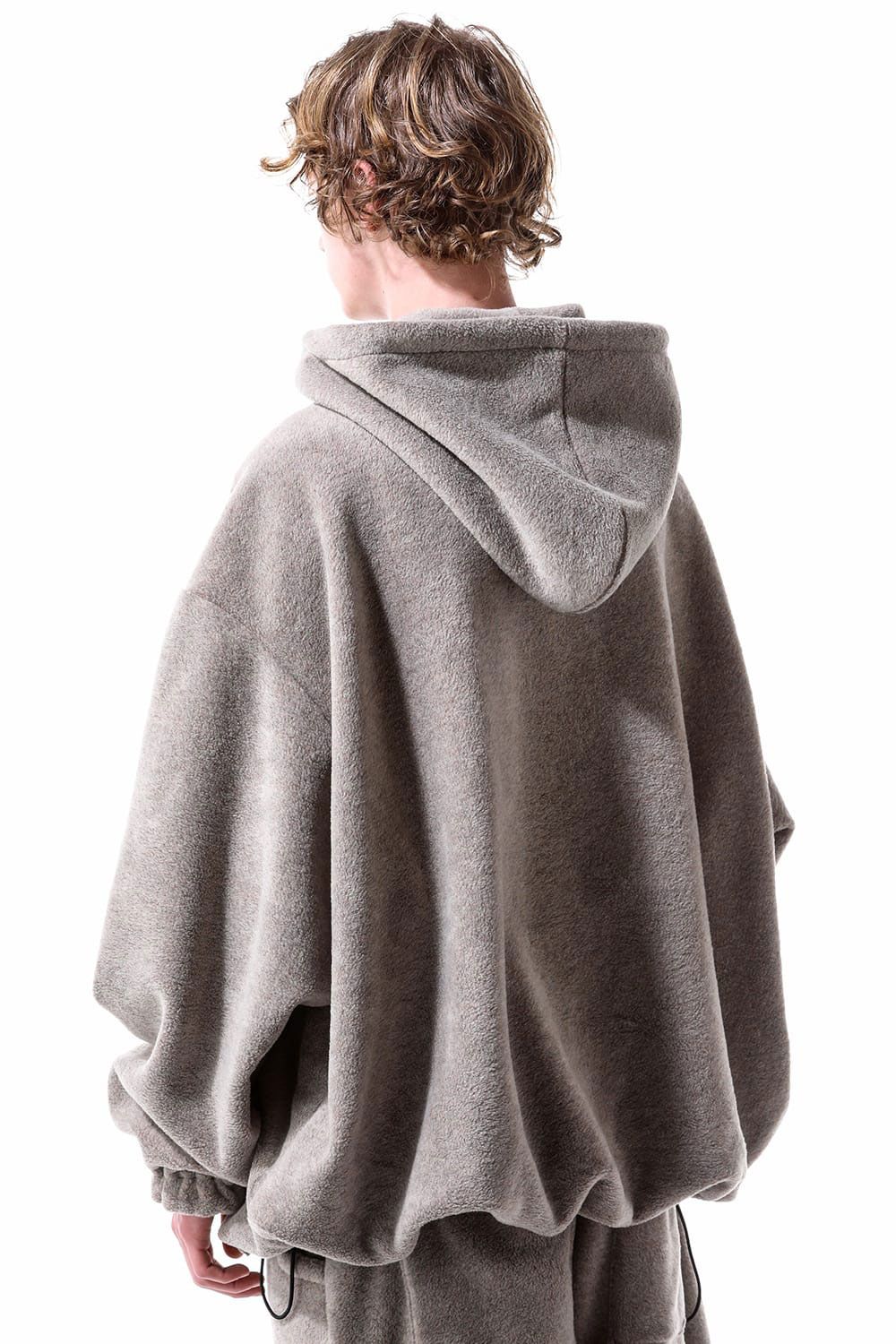 フリースハーフジップフーディー / Fleece Hoodie / ベージュ / ag-10085-1
