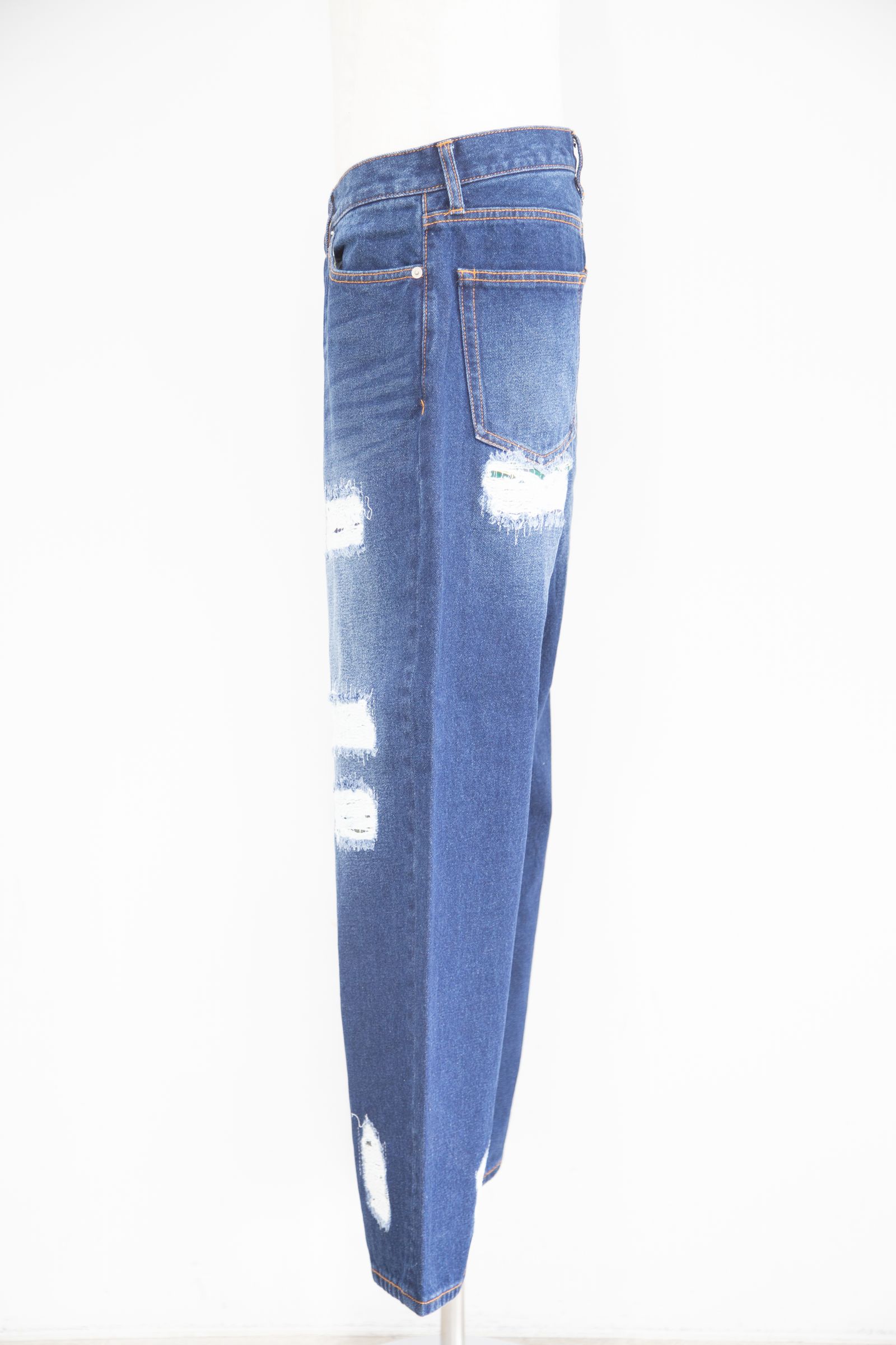DISTRESSED DENIM PANTS / インディゴ