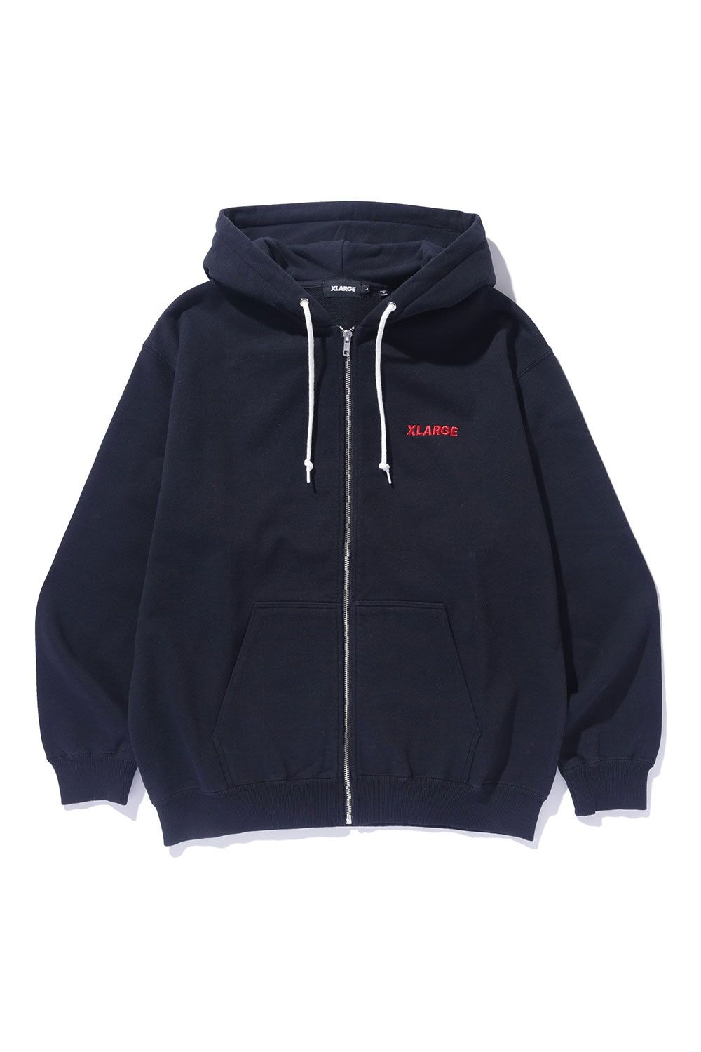 XLARGE - STANDARD LOGO ZIP HOODED SWEATSHIRT / ブラック | Tempt