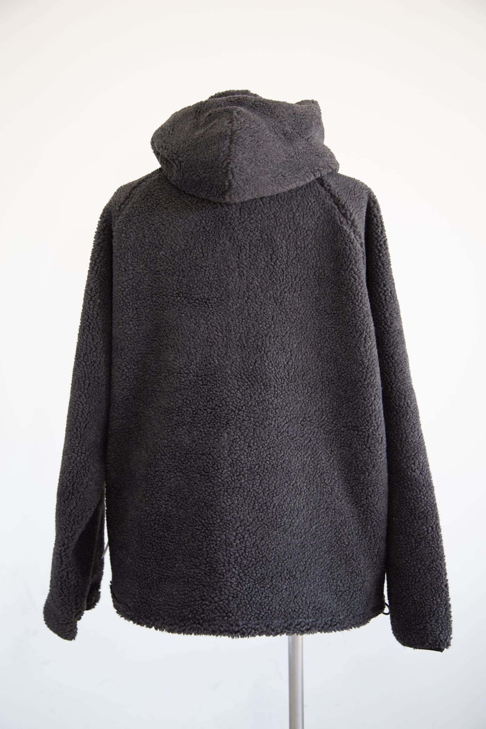 22FW FLEECE HALF ZIP HOODIE JACKET / アイアン