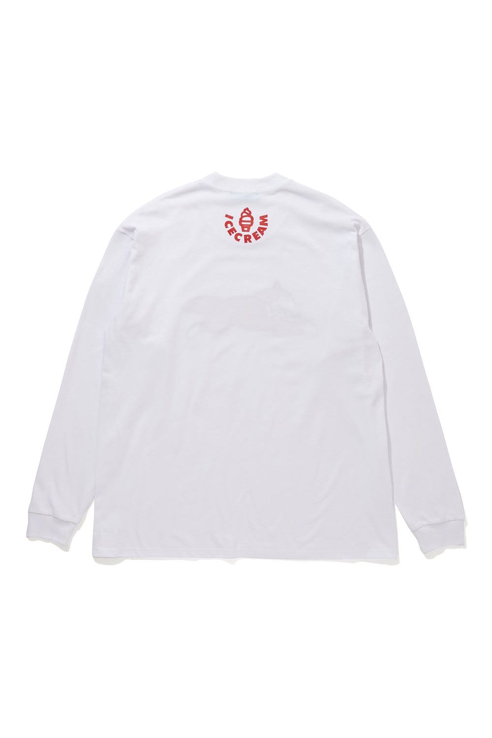 【ICECREAM】COTTON L/S T-SHIRT_RUNNING DOG / ホワイト