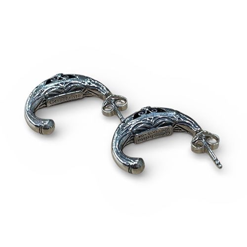 Garden Shadows Half Hoop Earrings / GA024