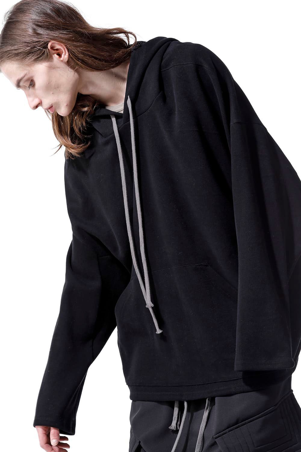 ドルマンフーディーニットプルオーバー / Dolman Hoodie Knit Pullover / ブラック