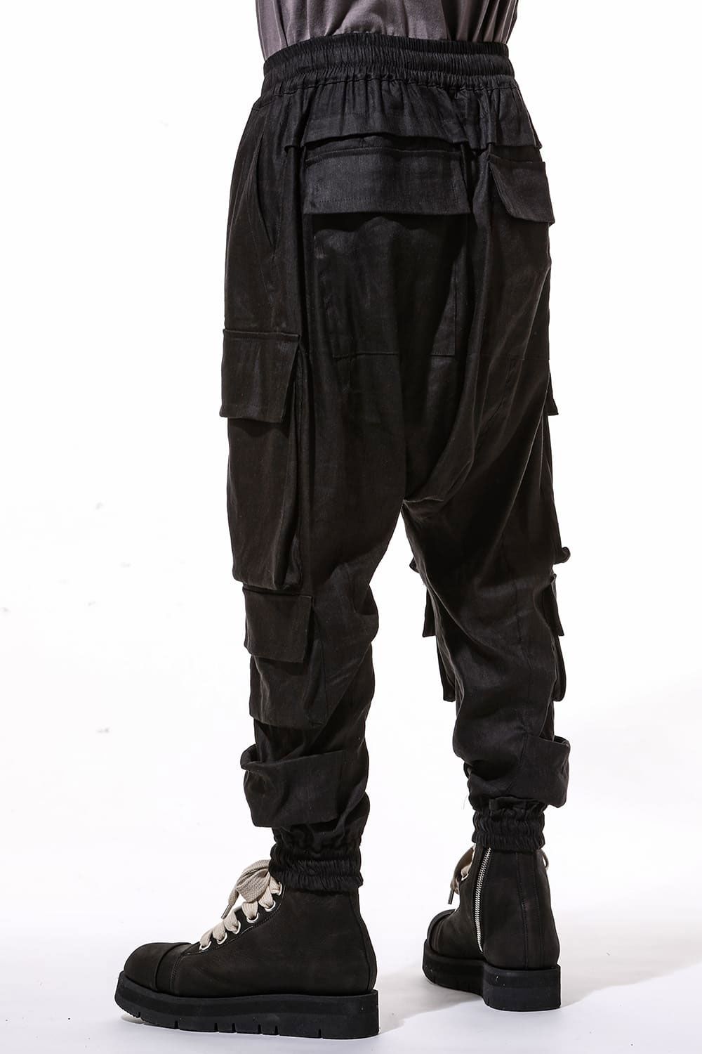 ミリタリーサルエルパンツ / Military Sarouel Long Pants / ブラック / ag-9067 - 1 (S)