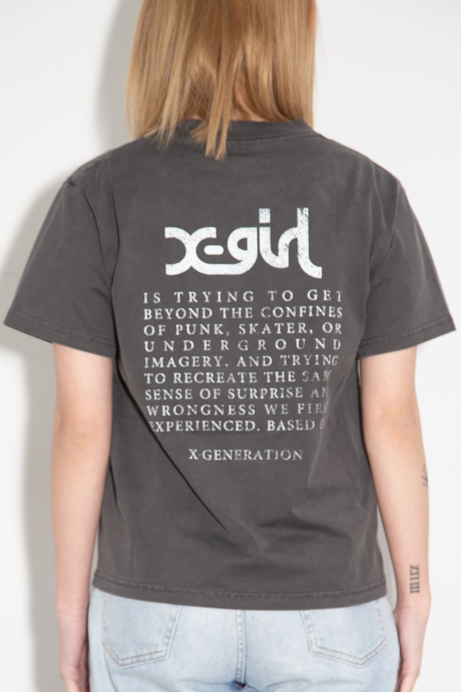 FADED FACE S/S TEE / ブラック