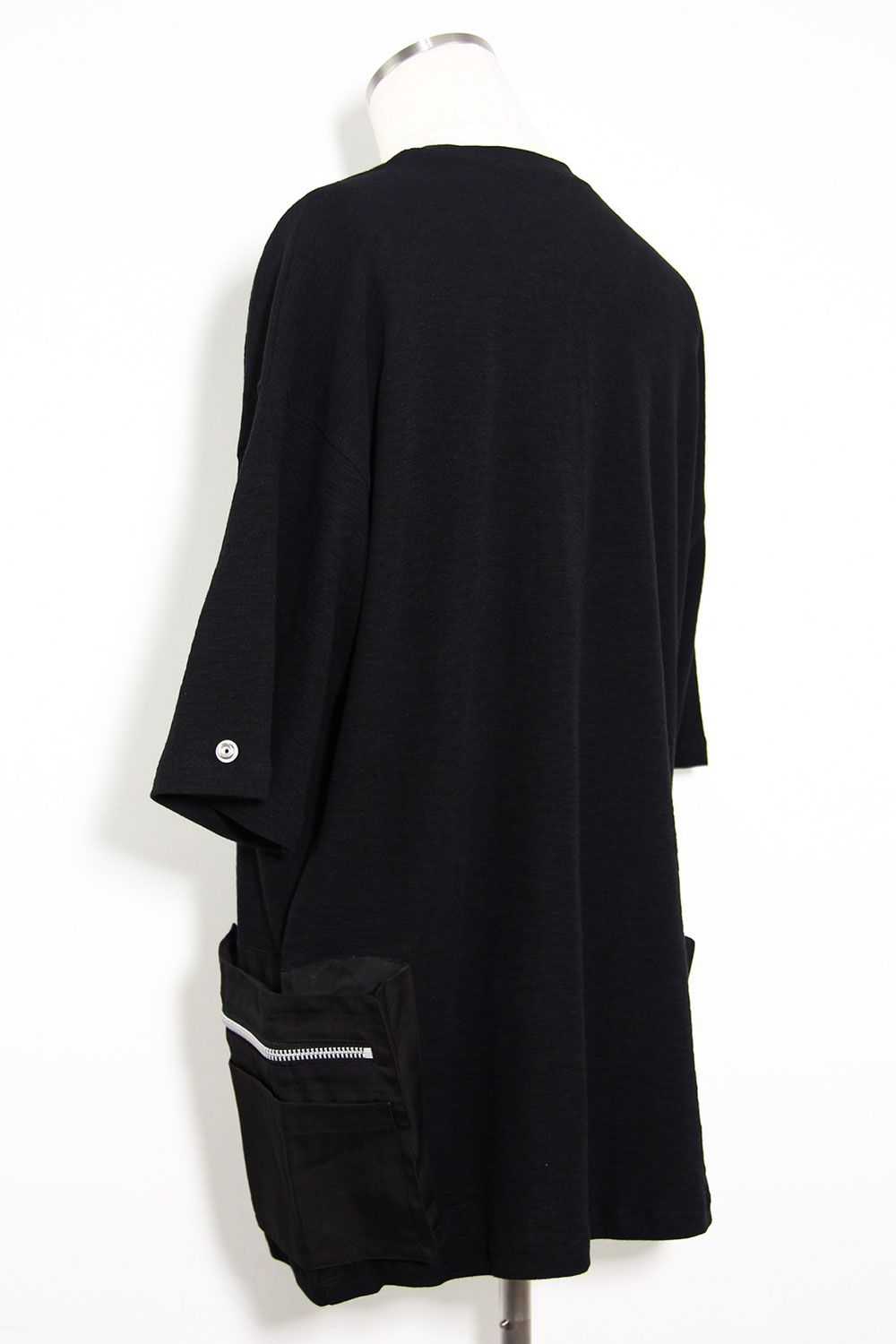 サイドポケットオーバーサイズTシャツ / Side Pocket T-Shirts / ブラック