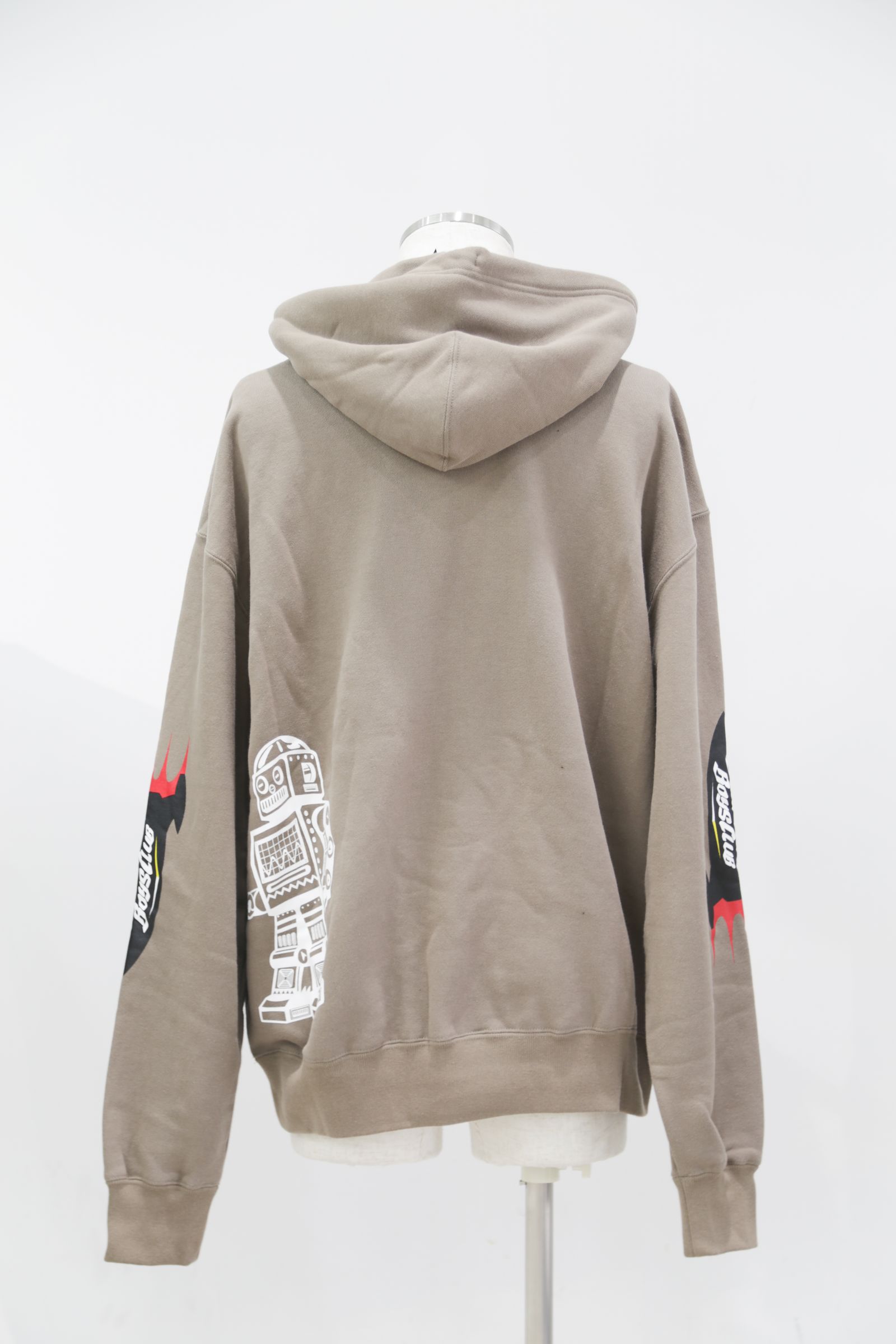 【BILLIONAIRE BOYS CLUB】 EMBROIDERED LOGO COTTON HOODIE / OD