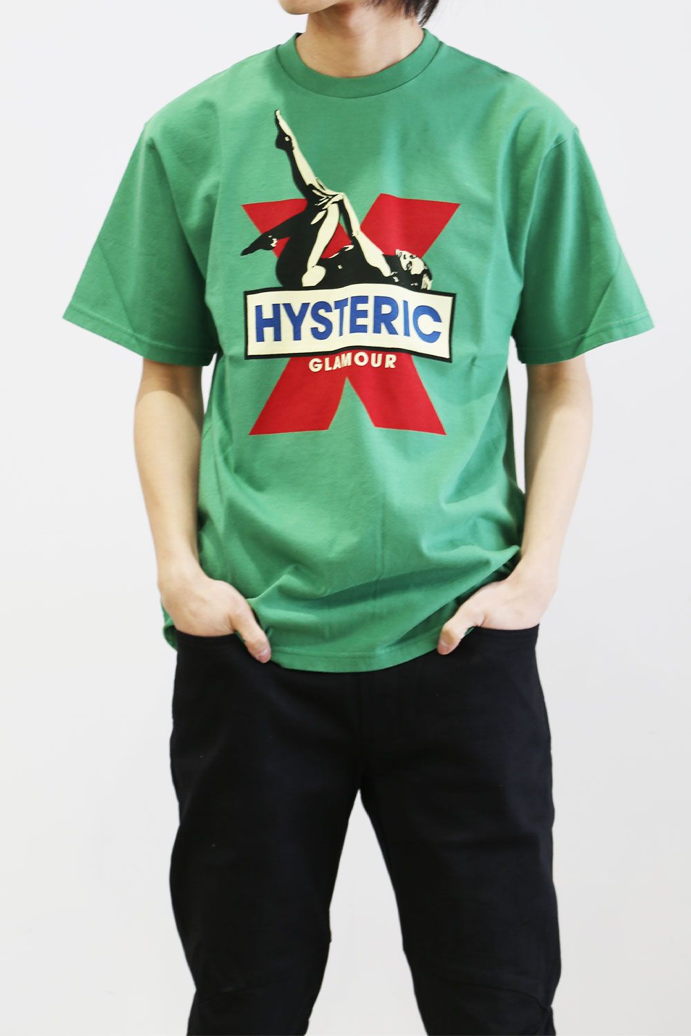 HYS X Tシャツ / グリーン