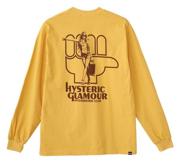 HYS HITCHHIKING CLUB Tシャツ / イエロー