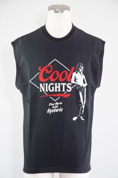 COOL NIGHTS ノースリーブTシャツ / ブラック