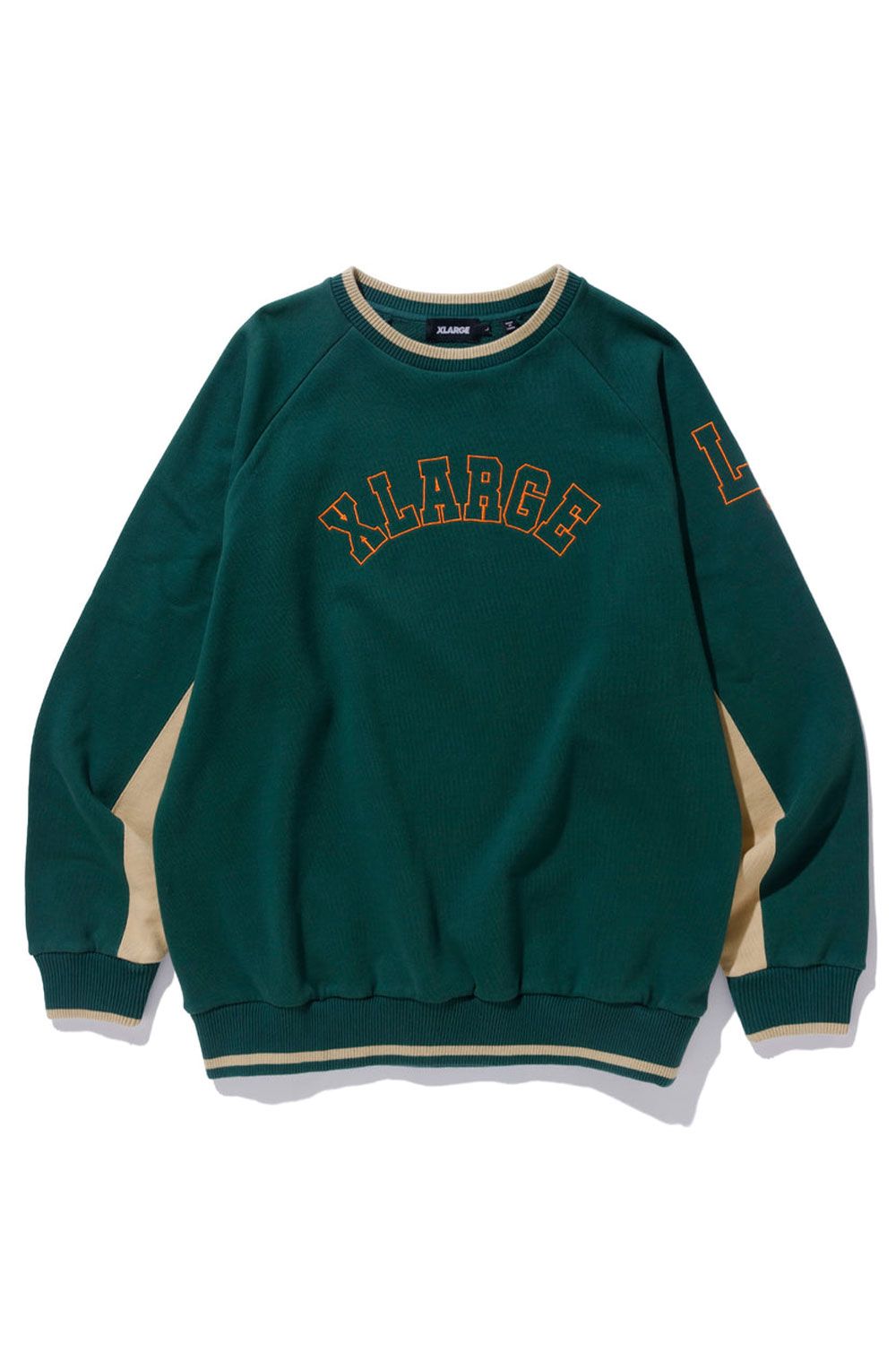 XLARGE - TWO TONE COLLEGE LOGO CREWNECK SWEAT / ブラック | Tempt