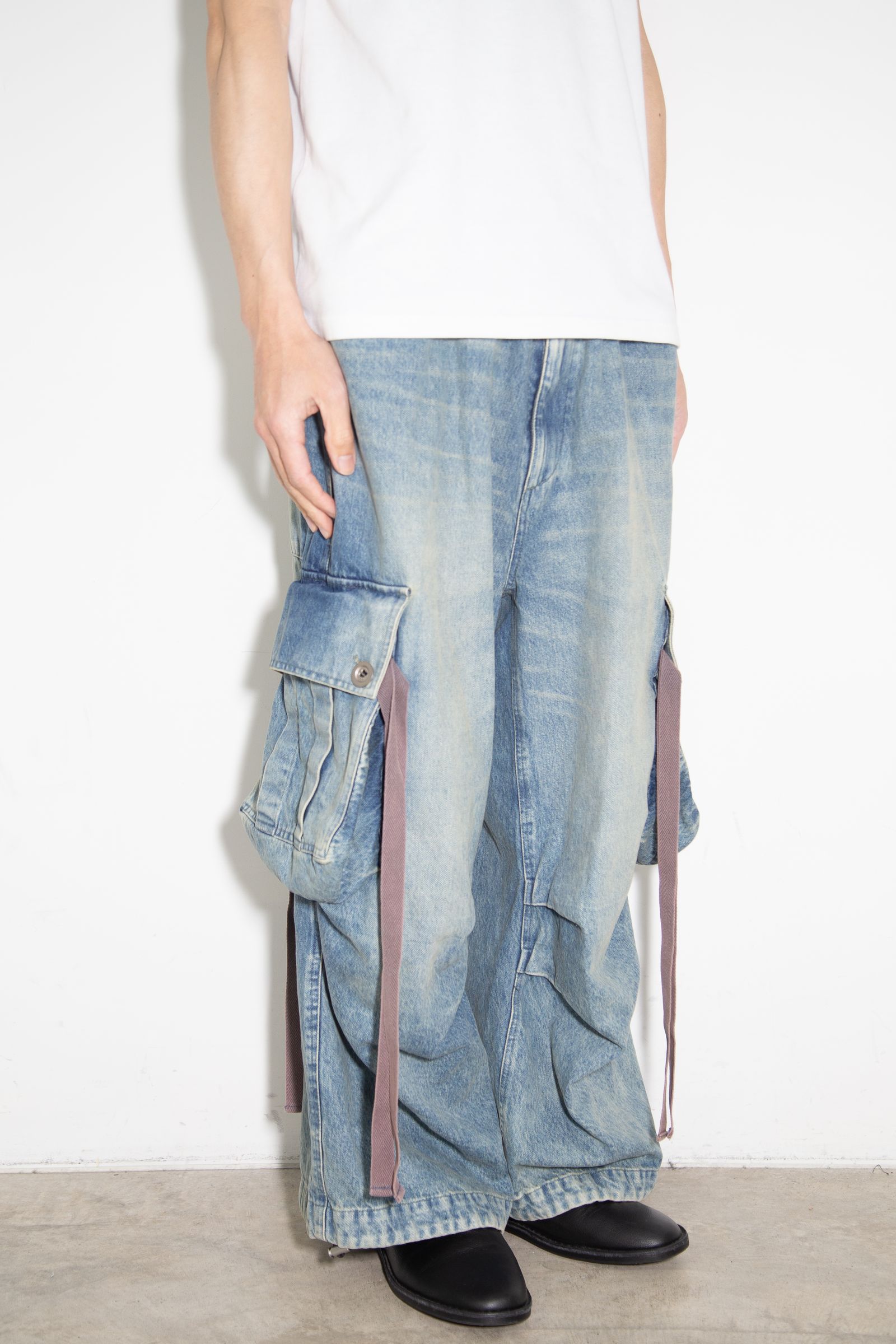 ヴィンテージデニムワイドパンツ / VintageDenim Wide Pants / ブルー / ag-8062