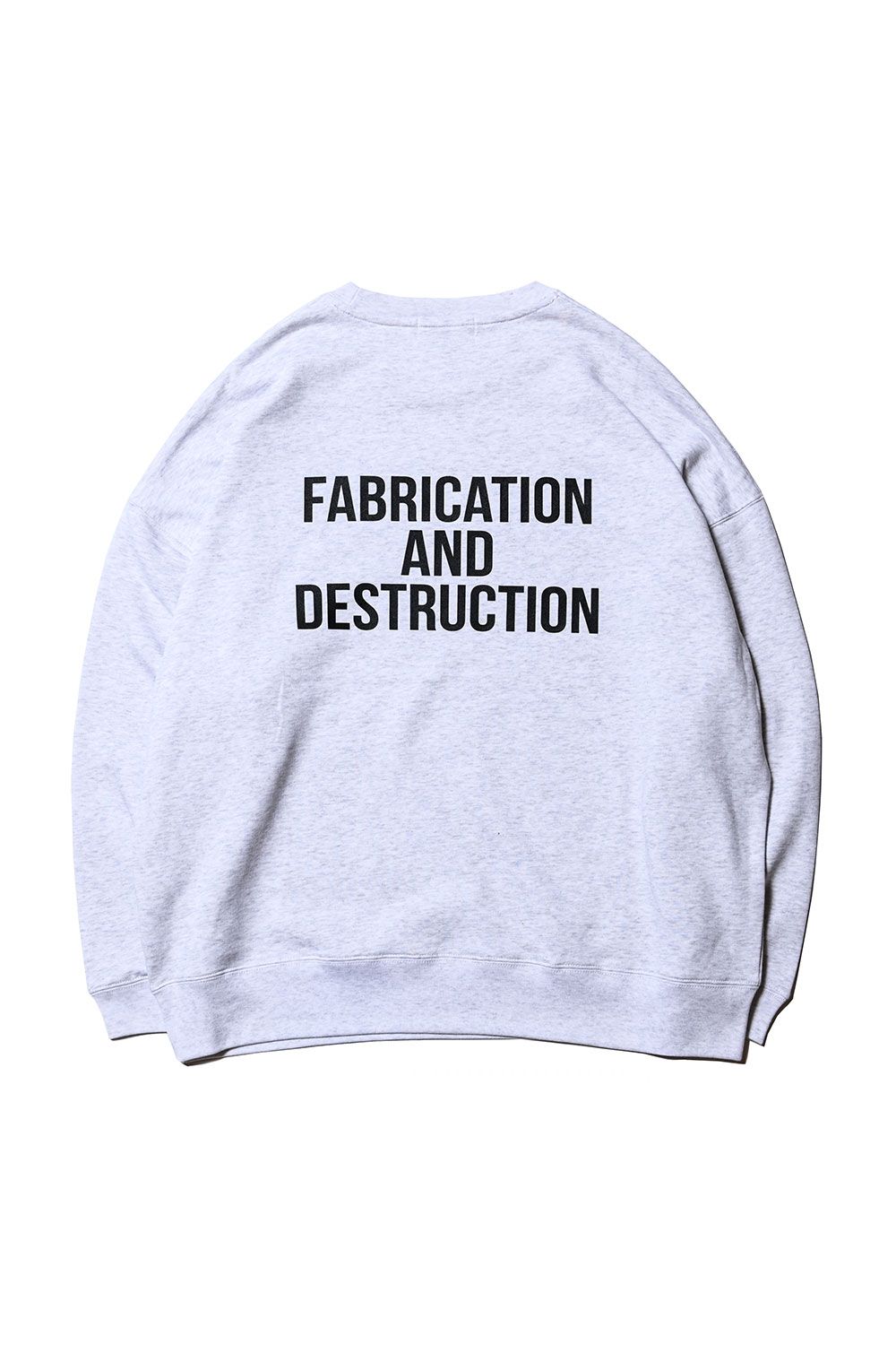 CUTRATE LOGO DROPSHOULDER CREW NECK SWEAT / アッシュグレー