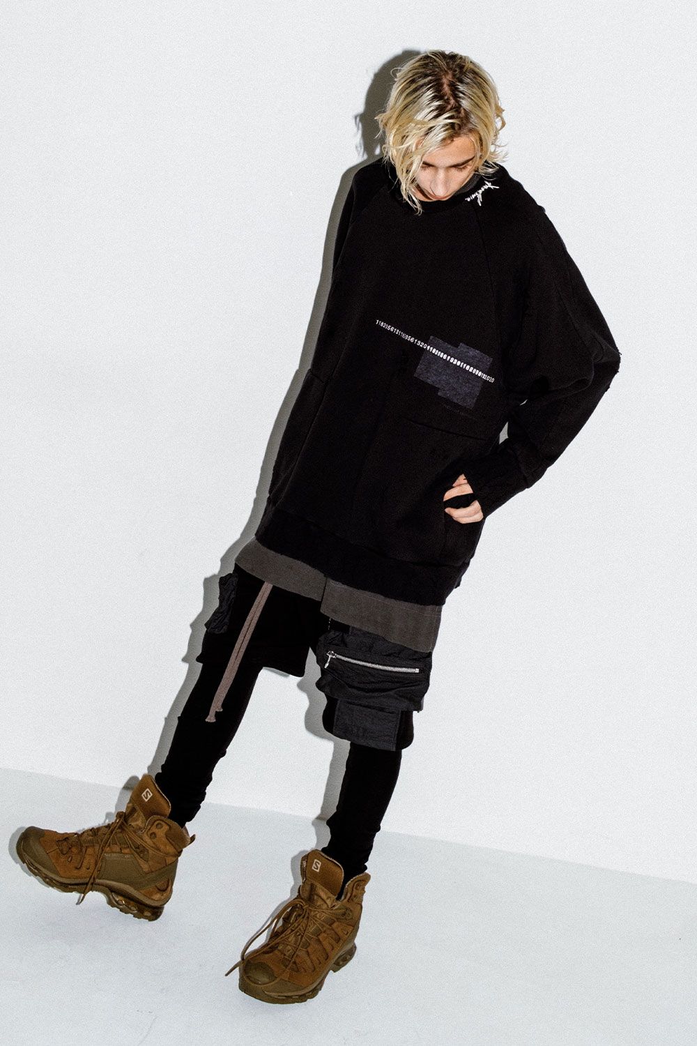 Cargo Sarouel Bomber Heat Shorts / ブラック
