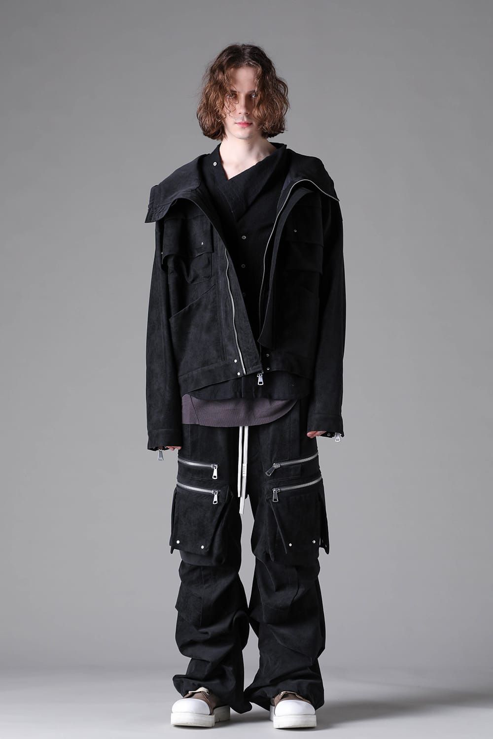 Vegan Leather Hoodie Blouson