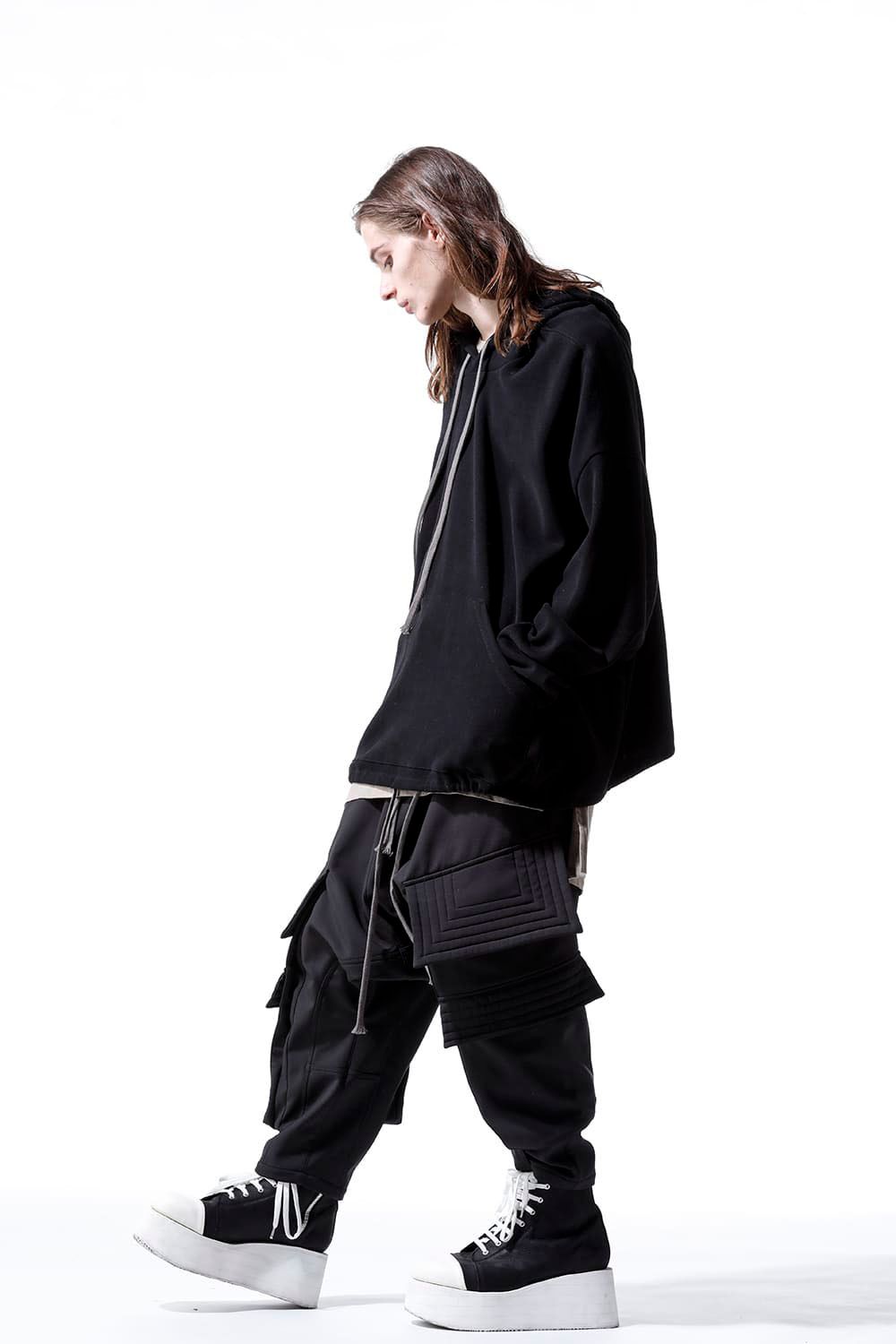 ドルマンフーディーニットプルオーバー / Dolman Hoodie Knit Pullover / ブラック