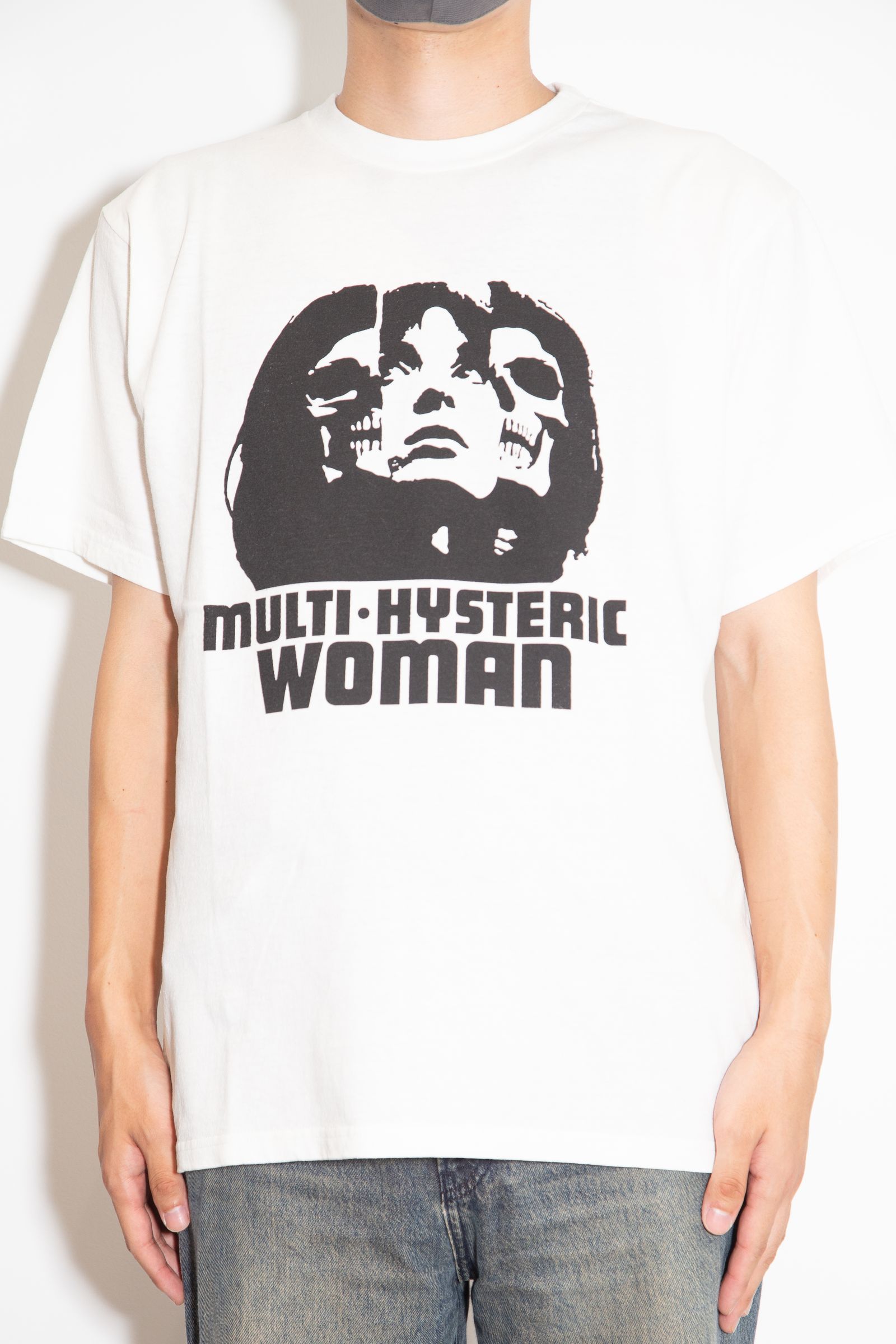 HYSTERIC GLAMOUR - MULTI HYSTERIC SKULL Tシャツ / ホワイト | Tempt