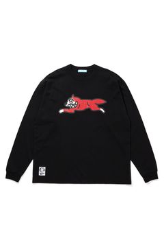 【ICECREAM】 COTTON LS T-SHIRT RUNNING DOG / ブラック