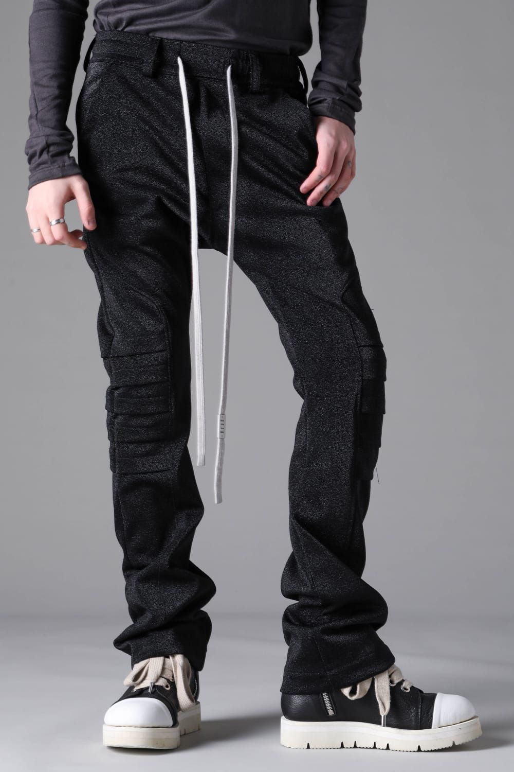 Lurex Multi-Panel Flared Pants