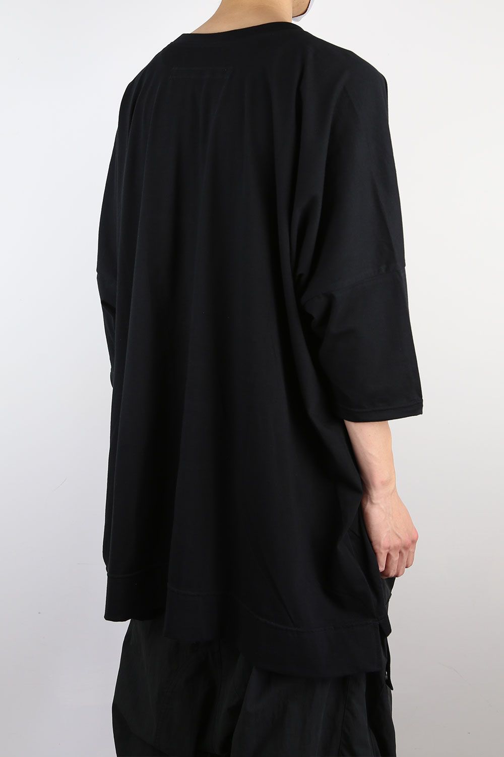 オーバーサイズドルマンTシャツ / OVER SIZED DOLMAN TEE / ブラック